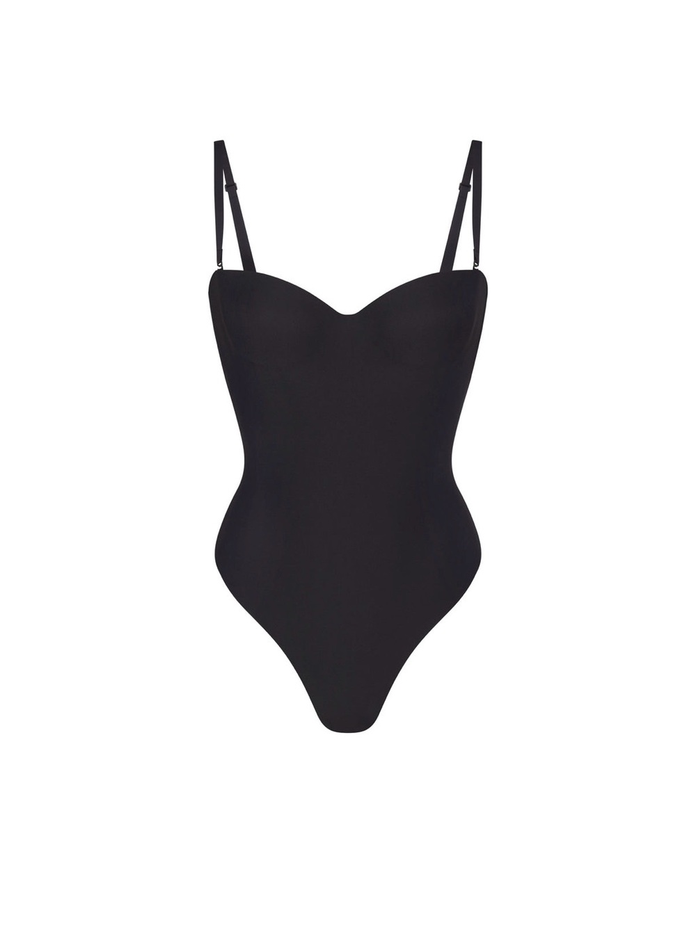 NWT Skims Body Molded Underwire Thong Bodysuit XXS in Onyx